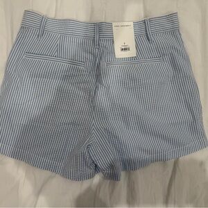 Blue Striped Women's Shorts